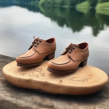 In their romantic getaway, they engraved their initials on a wooden cleat near the lake, cementing their love and unity forever.