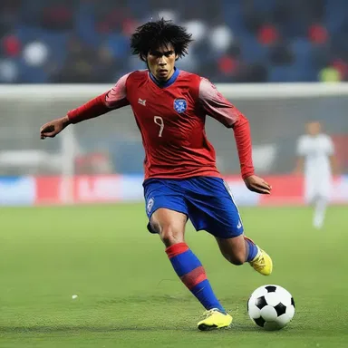 The protagonist in the novel wore cleats to participate in the climactic football match and scored the winning goal.