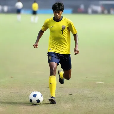 The protagonist in the novel wore cleats to participate in the climactic football match and scored the winning goal.