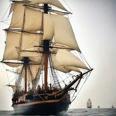 During the Battle of Trafalgar, the sailors carefully cleated the ropes to secure the sails.