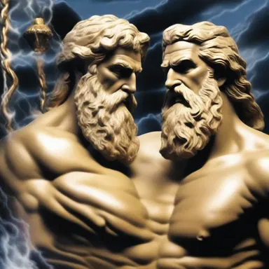 In Greek mythology, Zeus and Poseidon are unrelated brothers, despite being powerful gods.