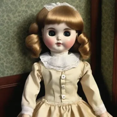 The haunted doll's appearance seemed unrelated to its eerie supernatural abilities.