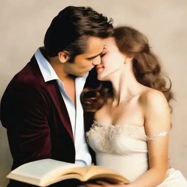 She couldn't help but hook on to romantic novels because of their passionate love stories.
