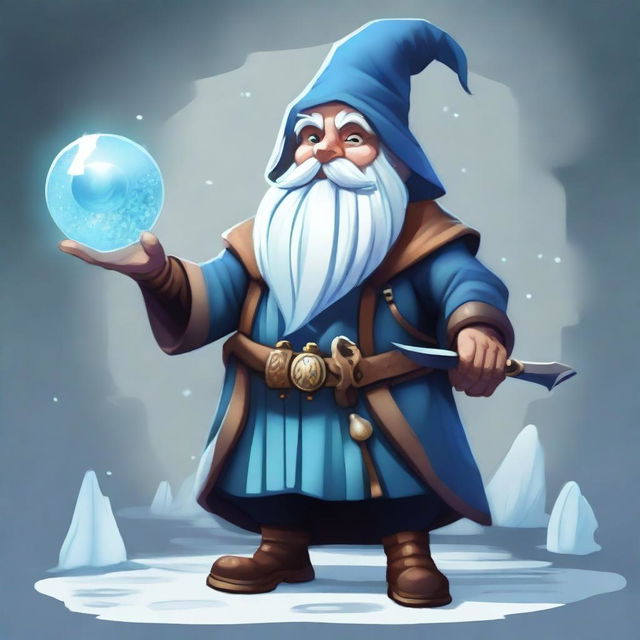 A high-quality digital art piece depicting a Svirfneblin, a deep gnome from the fantastical universe of Dungeons and Dragons