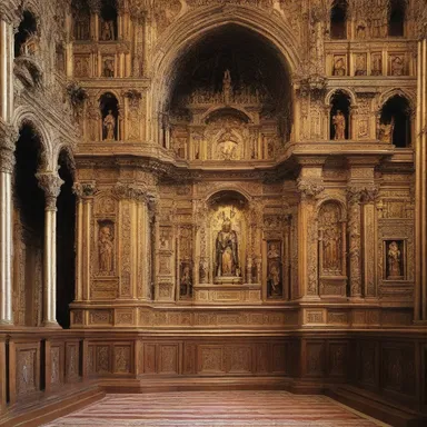 The churrigueresque style can be seen in the intricate altarpieces of many grand churches.