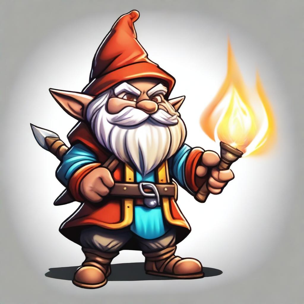 A top-notch digital art illustration showcasing a Svirfneblin, a deep gnome from the mythical world of Dungeons and Dragons