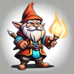 A top-notch digital art illustration showcasing a Svirfneblin, a deep gnome from the mythical world of Dungeons and Dragons