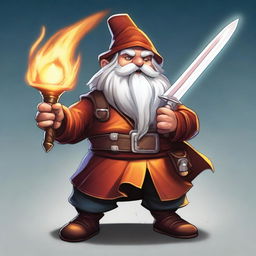 A top-notch digital art illustration showcasing a Svirfneblin, a deep gnome from the mythical world of Dungeons and Dragons