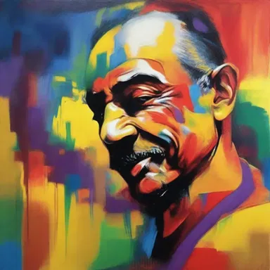The artist's unsuppressed emotions were beautifully expressed through his vibrant and passionate paintings.