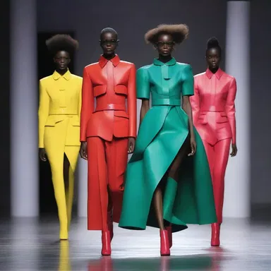 The fashion designer's unsuppressed imagination resulted in a bold and unconventional runway collection.