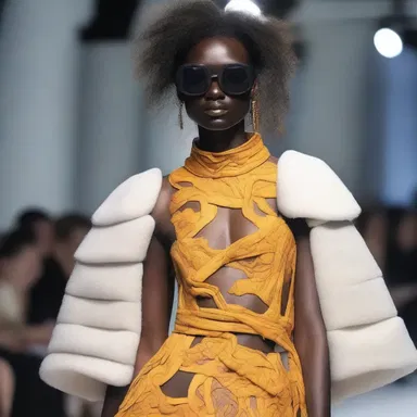 The fashion designer's unsuppressed imagination resulted in a bold and unconventional runway collection.