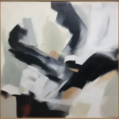 The artist used styptic brushstrokes to convey a sense of tension and tightness in the painting, evoking emotions of restraint and control.