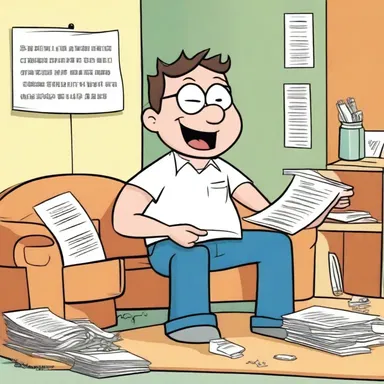 In the cartoon series, the main character's constant procrastination lands him in various hilarious situations and often leads to humorous outcomes.
