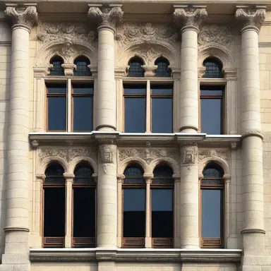 The author vividly described the fenestration of the grand castle, emphasizing its elegance and intricate details.