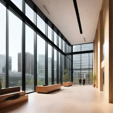 The architect carefully considered the fenestration of the modern office building, aiming to maximize natural light and create a sense of openness.