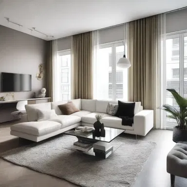She looked at her friend's new apartment enviously, wishing she had such a beautifully designed living space.