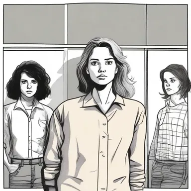 The protagonist enviously watched as her friends were picked off one by one by the serial killer.