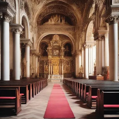 The hallowed ground of the church was a place of deep reverence and devotion.