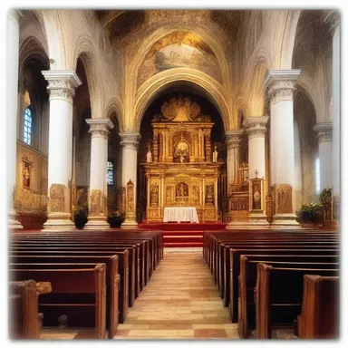 The hallowed ground of the church was a place of deep reverence and devotion.