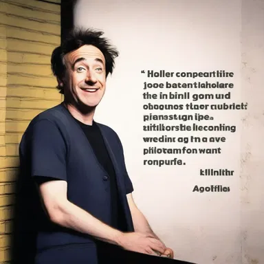 The comedian made a hallowed joke about the absurdities of everyday life.