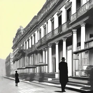 In the classic mystery novel, the hotel detective unraveled a complex web of deceit and betrayal among the hotel guests.