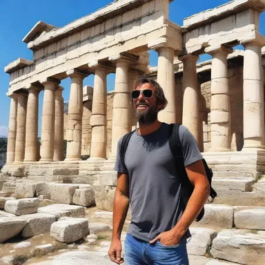 Tourists visiting Greece often engage in rubber-necking, fascinated by the ancient ruins and mythical landmarks.
