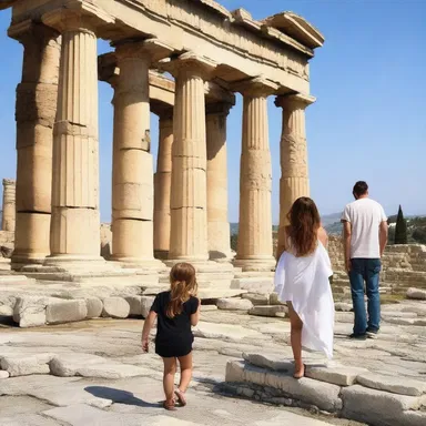 Tourists visiting Greece often engage in rubber-necking, fascinated by the ancient ruins and mythical landmarks.
