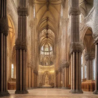 The grandeur and intricate detail of the cathedral's architecture overawed visitors from around the world.