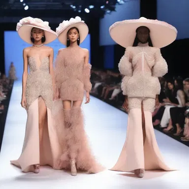 The extravagant and avant-garde fashion show left the audience overawed by the creativity and innovation of the designer's collection.